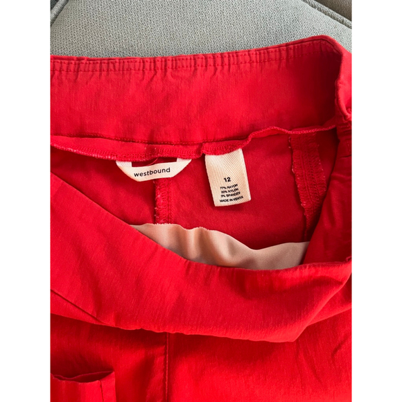 Women's Westbound Red Pants Size 12 - Picture 2 of 3